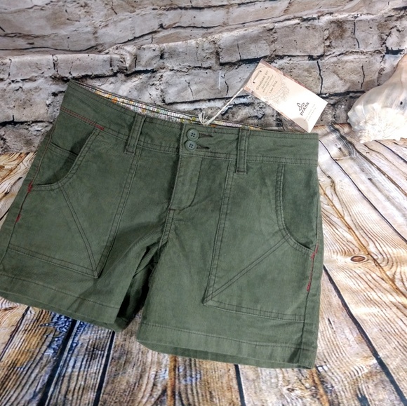 Prana Low Rise Courdoroy Shorts size 4 - Picture 1 of 5